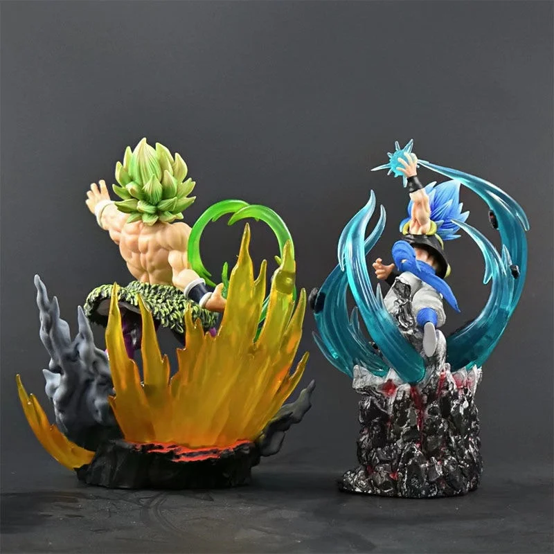 Gogeta Action Figure Anime Dragon Ball Gt Broly Figuras Toys Manga Dbz Figurine 19cm Gk Statue Model Toys Ornament Festival Gift