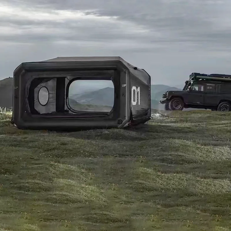 

Outdoor Waterproof Large High Quality Portable Hiking Folding Outdoor Inflatable Tent Square Family Camping Tents