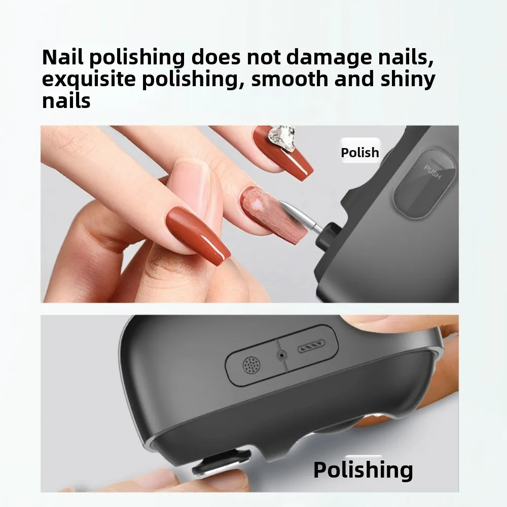 3 in 1 Easy Clip Nail Clippers with LED Light Rechargeable Smart Nail Clipper Polishing Function Automatic Nail Clipper