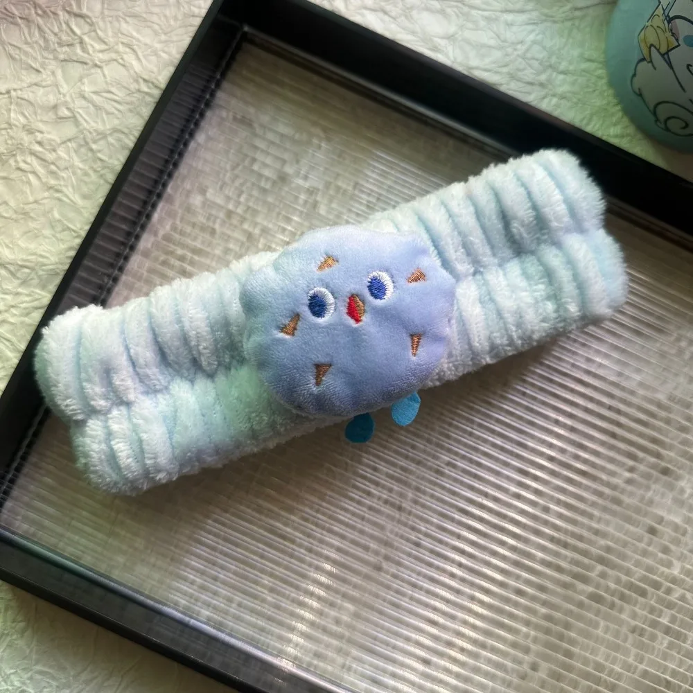 Simpatica fascia assorbente in peluche per cartoni animati, in peluche, per lavare il viso, impermeabile, per trucco, per donna