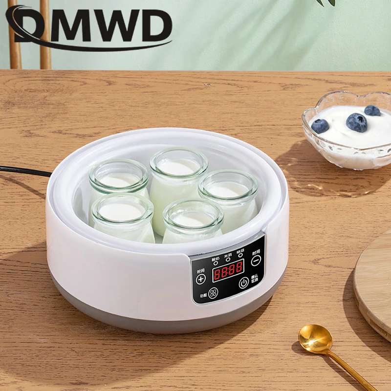 DMWD 110V/220V Multifunctional Yogurt Maker Automatic Leben Enzyme Fermentation Machine DIY Yogurt Natto Rice Wine Ferment Tool