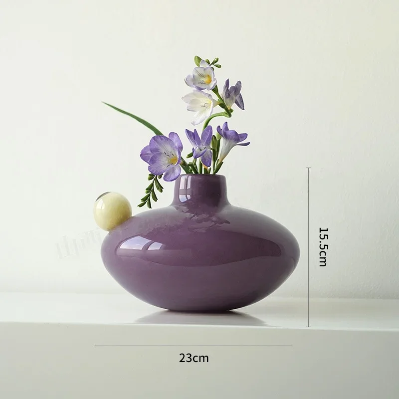

U2 Geometric Glass Vase Colorful Bubbles Flower Arrangement Accessories Hydroponics Terrarium Home Decoration Accessories