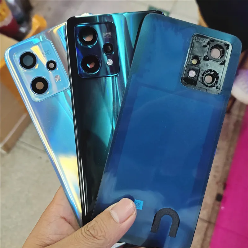 A+++ Back Cover For Realme 9 Pro Plus + Battery Glass Panel Rear Housing Case Phone Lid Shell Camera Frame Lens