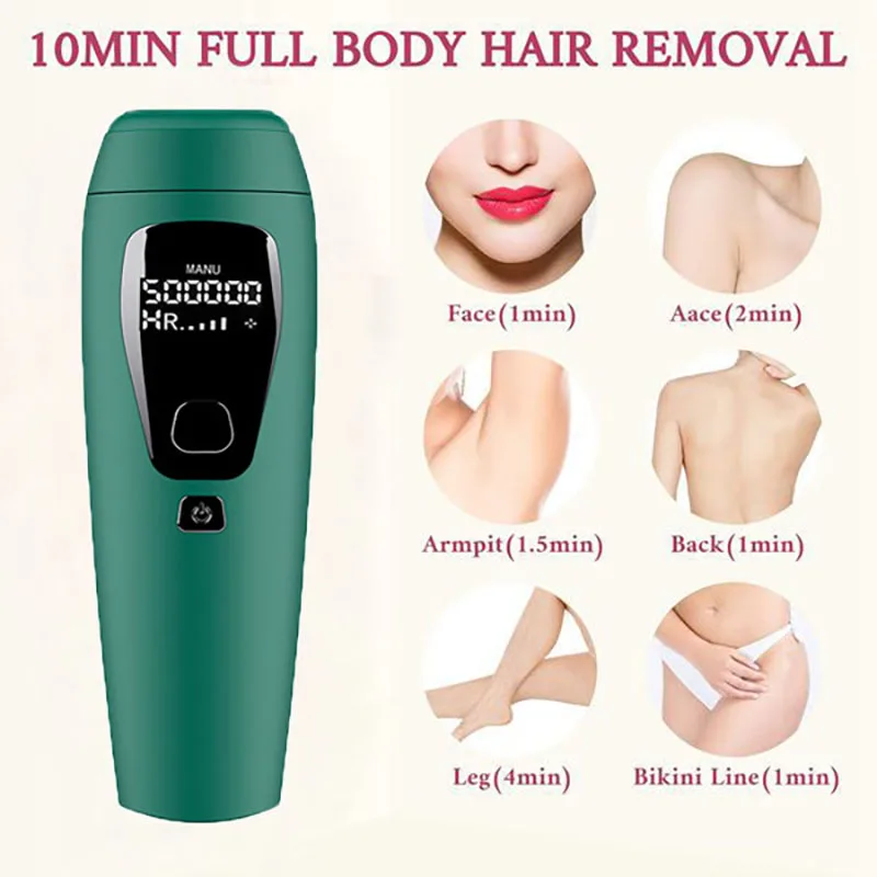 IPL Hair Removal For Women And Men Permanent Painless Hair Removal System 500,000 Flashes Hair Remover Treatment