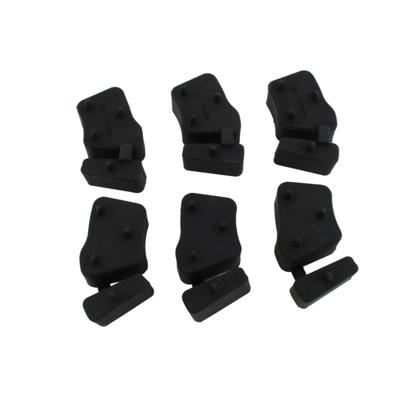 6 Pieces Hub Damper with Locating Pegs Robust Rear-Wheel Hub Sprocket Damper Insert Black Brand New for Everyday Riding