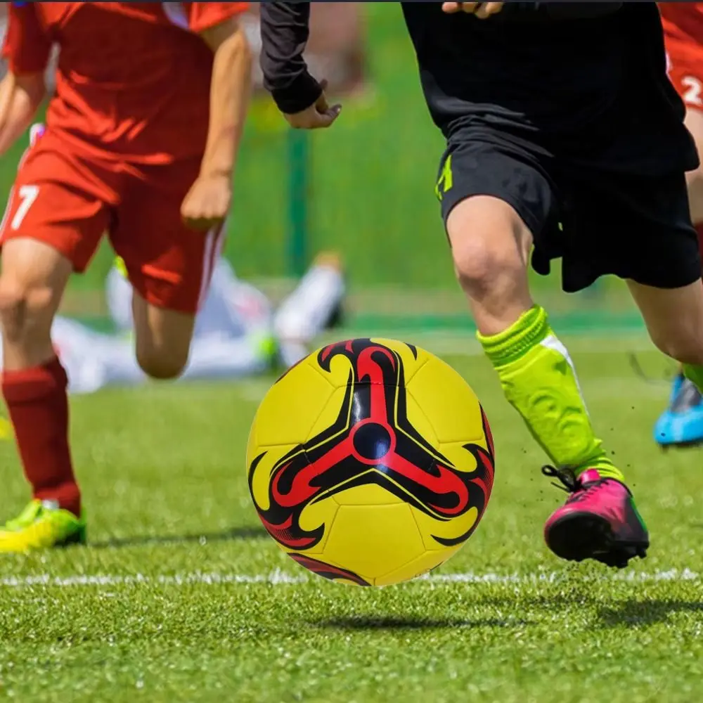 Balones de fútbol de alta calidad cosidos a máquina, resistentes al desgaste, tamaño 5, pelota de entrenamiento duradera, regalo de cumpleaños, deportes al aire libre