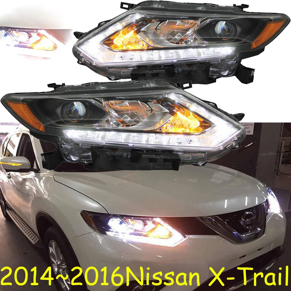 

Car Head light For X-Trail Rogue Headlights 2014 2015 2016year rogue headlight x trail xtrail DRL HI LO HID xenon