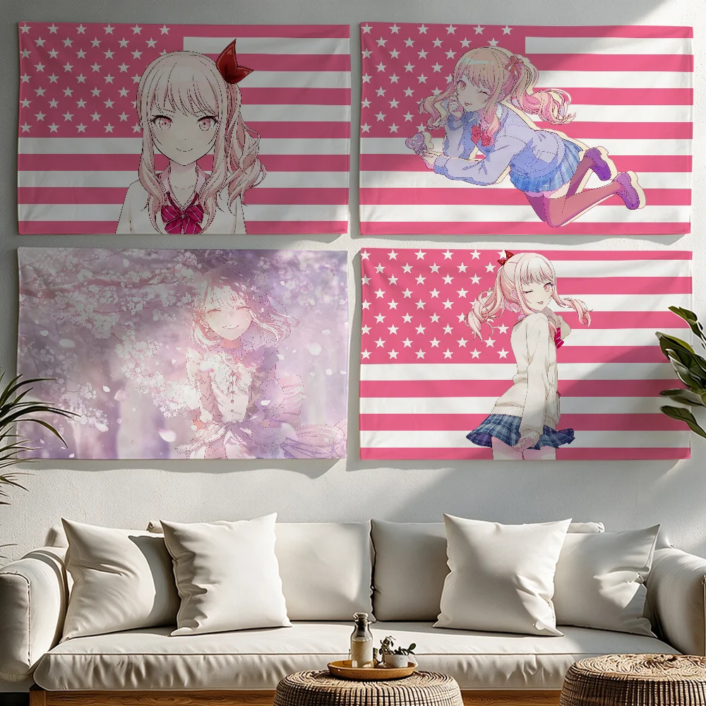 Singer A-Akiyama M-Mizuki Anime flag Tapestries Outdoor Parties Bedrooms Living Rooms Dorm Rooms Wall Decor Banners Gifts