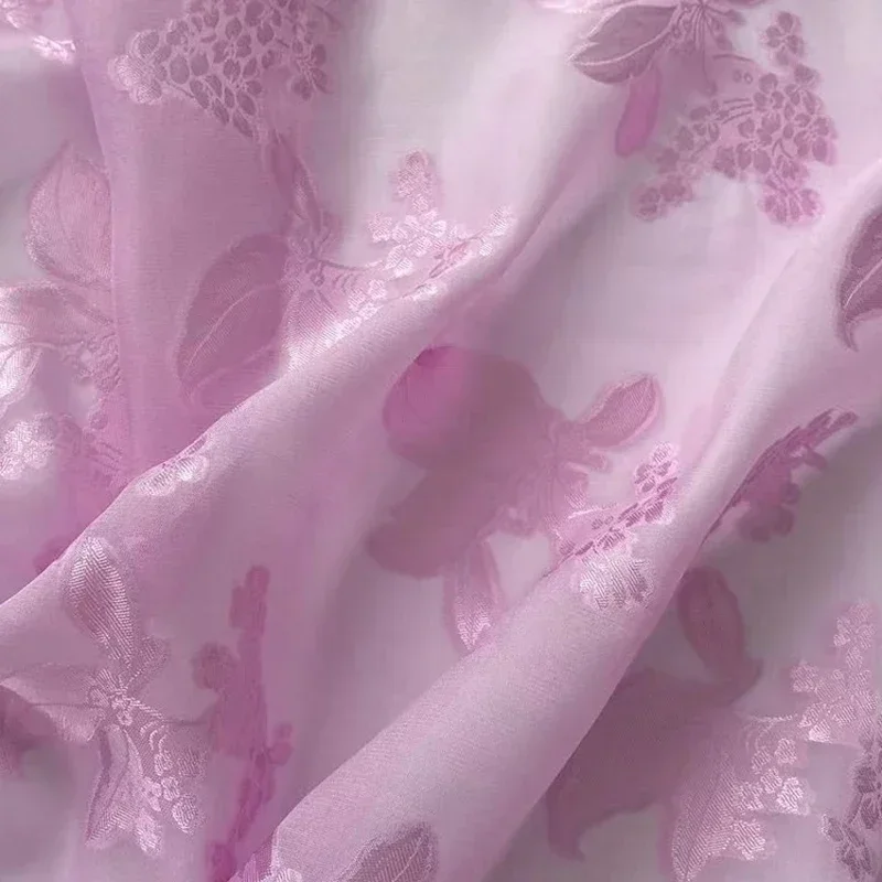 

140 см, ширина 8 мм, тонкая белая, зеленая, синяя вискозная шелковая ткань из жоржета с цветочным принтом для лета, цельное платье, рубашка, одежда X006