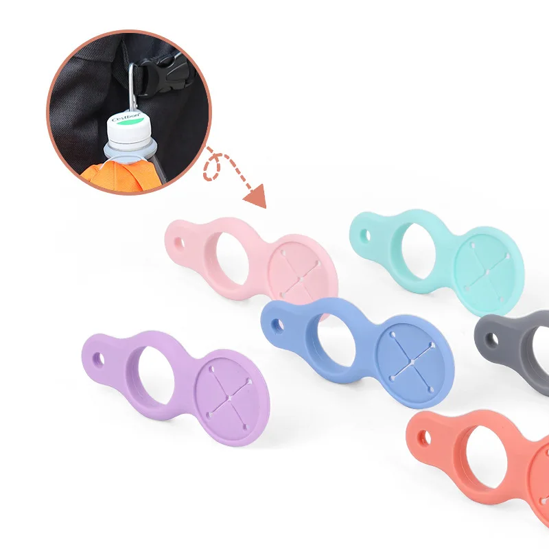 Silicone Sports Kettle Buckle Outdoor Portable Silicone Bottle Buckle Towel Hook Clip Backpack Hanger Hands-Free Clip Hook