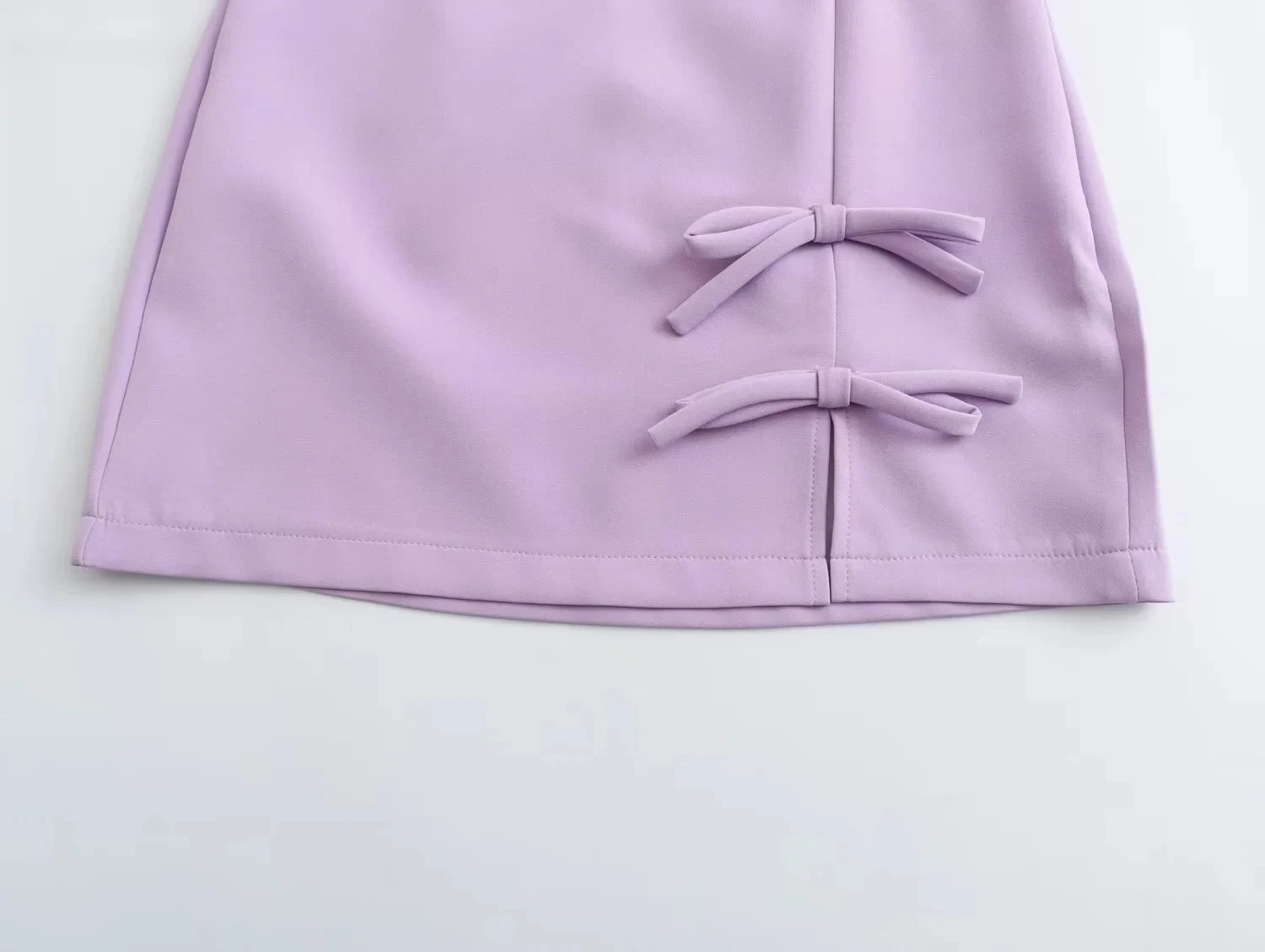 Jupe à nœud taille haute pour femmes, Design Street Sle Faion, ligne a, coupe cintrée, tissu Polyester, nouvelle collection automne