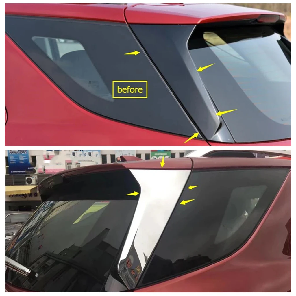 

Rear Fog Light Lamp / Tail Window Sequin Panel / Rain Wiper Cover Trim For Chevrolet Equinox 2017 2018 2019 - 2023 Accessories