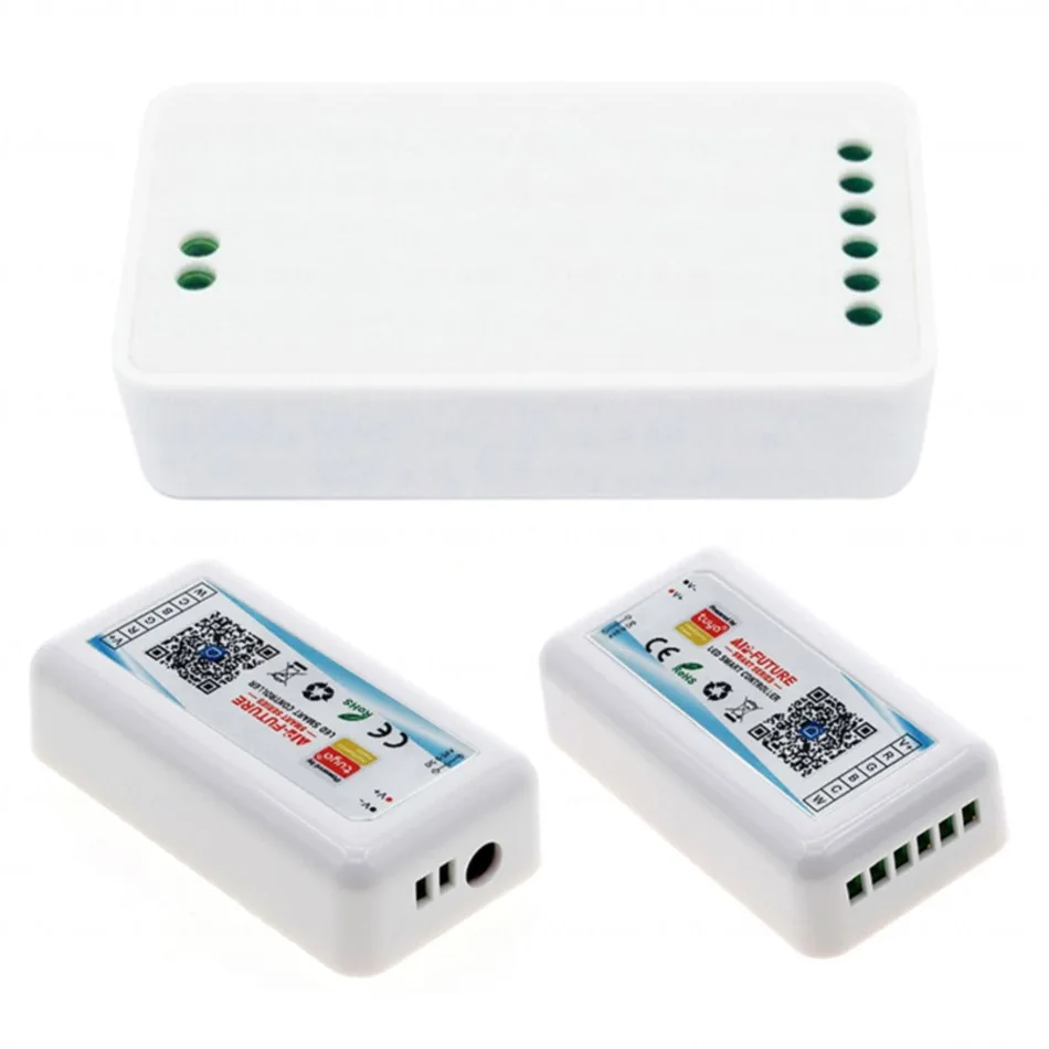 Tuya WiFi RGB CCT Controller DC5-24V 18A 5CH PWM segnale Smart Voice Music Dimmer per 5050 2835 RGBCCT RGBWC Color Strip Light