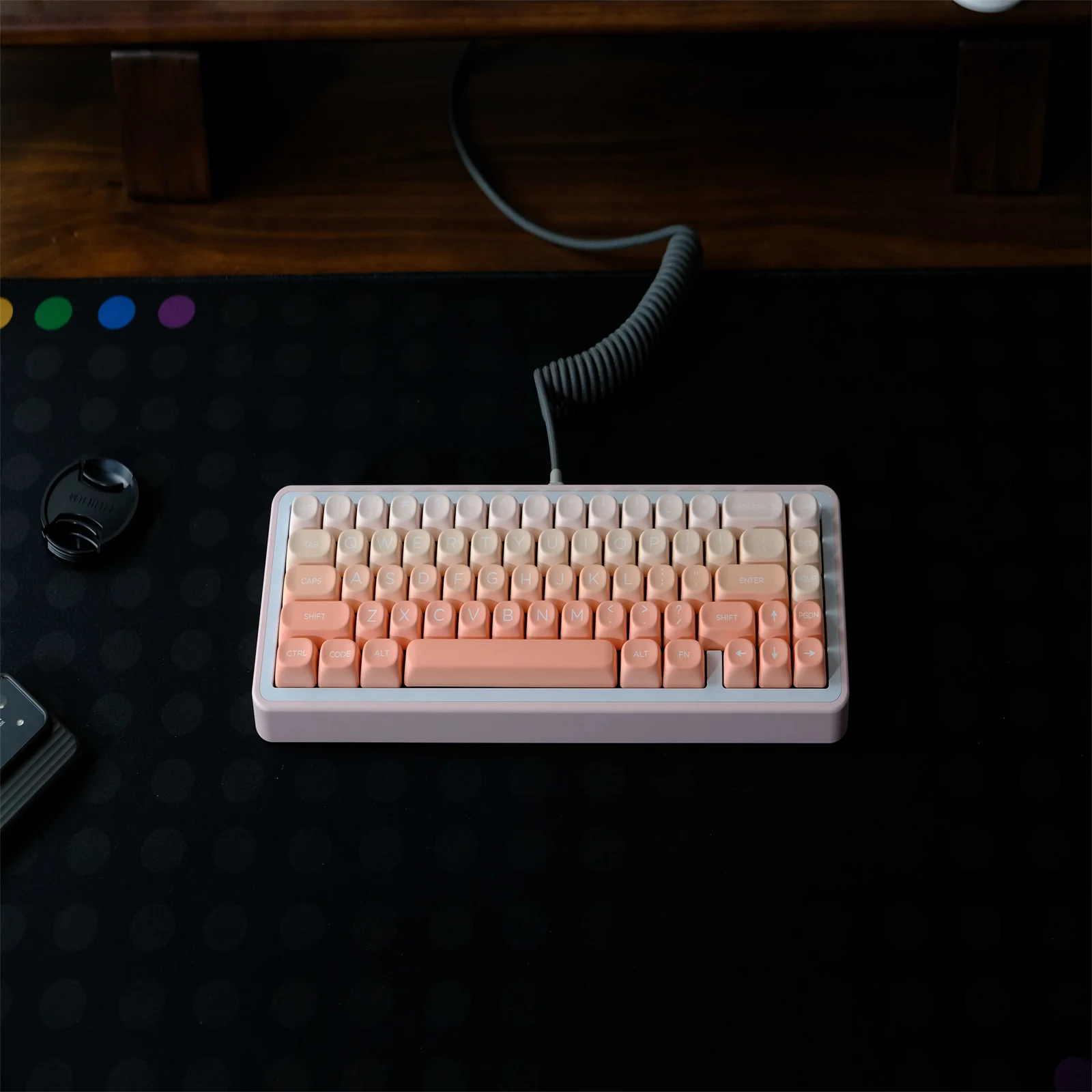 GMK Rouge Gradient Keycaps 126 Key PBT Material MOA Profile for CHERRY MX Switch 61/64/68/75/84/87/96/98/104 Mechanical Keyboard