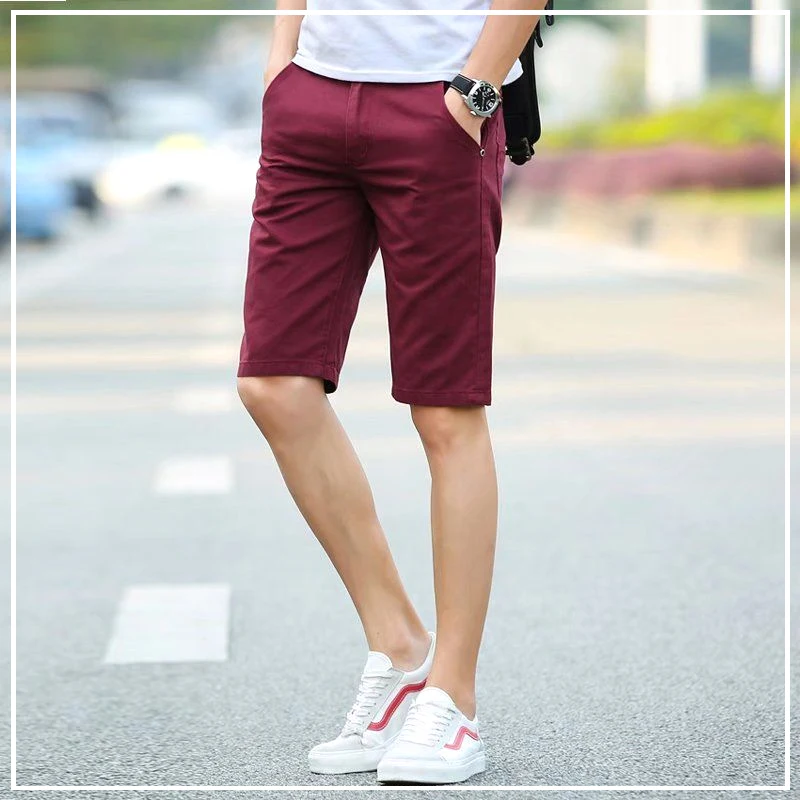 

2024 Summer Ultrathin Straight Self Cultivation Versatile Handsome Comfort Leisure Solid Color Fashion Men's Clothing Shorts