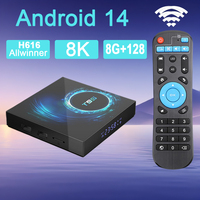 Android TV Box T95 AllwinnerH616 2.4G&5G Wifi 8G 128G Android14 Support 8K Netflix Youtube Google Voice Media Player Set Top Box