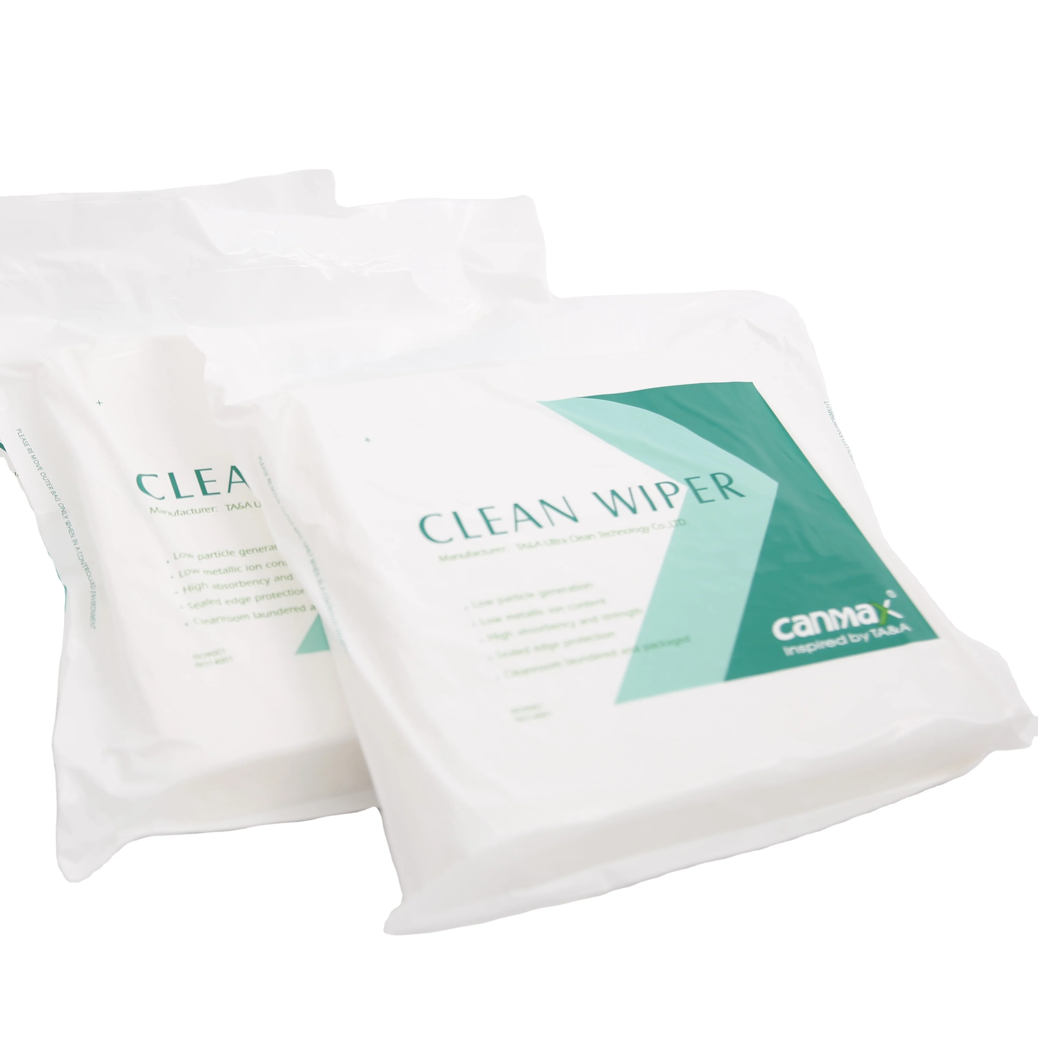 2PCS Canmax Laser Cut Edge Professional High Absorption Non Woven Wiper Class 1000 Cleaning Wipes For Laptop Computer LCD Scree