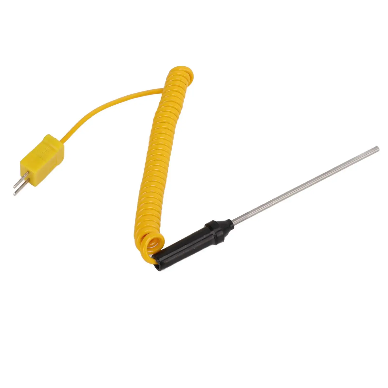 High Accuracy K-Type Thermocouple Sensor with Insulated Handle - Heat Resistant Steel, Fast Response