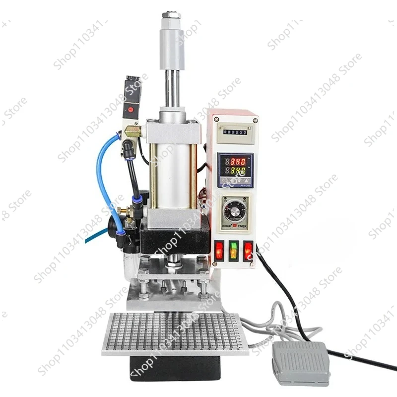 220V/110V Pneumatic Hot Stamping Machine PVC Card Book Leather Paper Wood Embossing Embossers Heat Press Equipment
