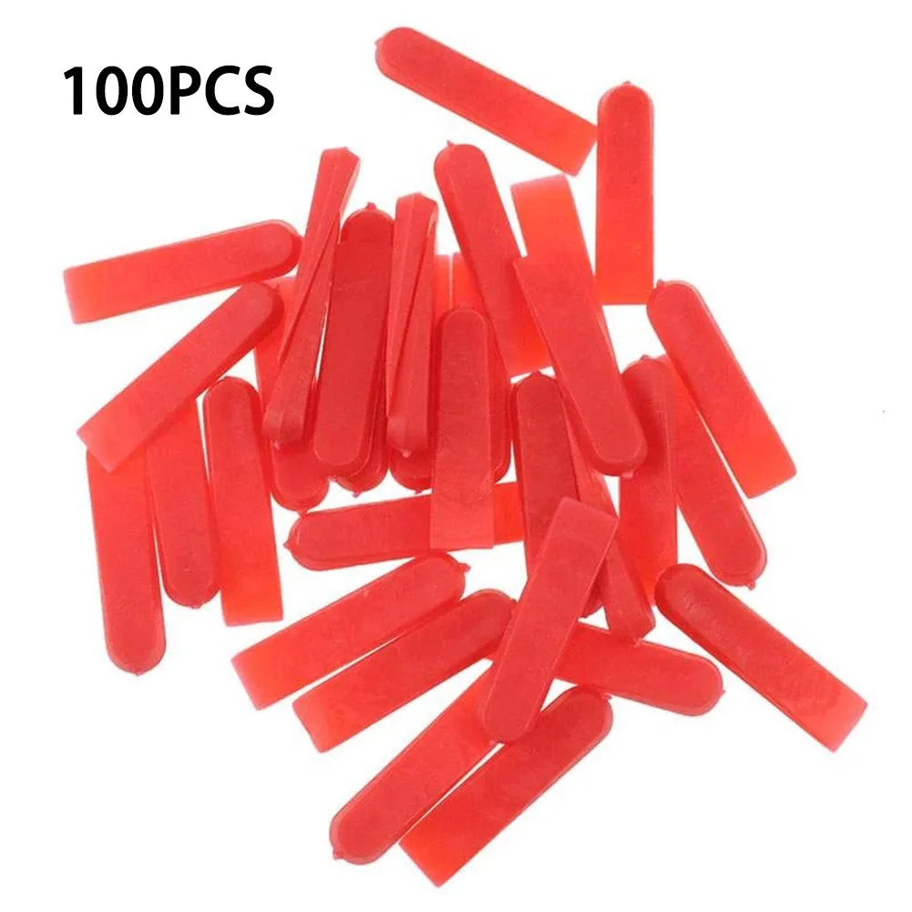 

100pc Reusable 5mm Plastic Tile Wedge Spacer Leveling Clip Floor Locator Ceramic Tiling Laying Adjustment Construction Tools