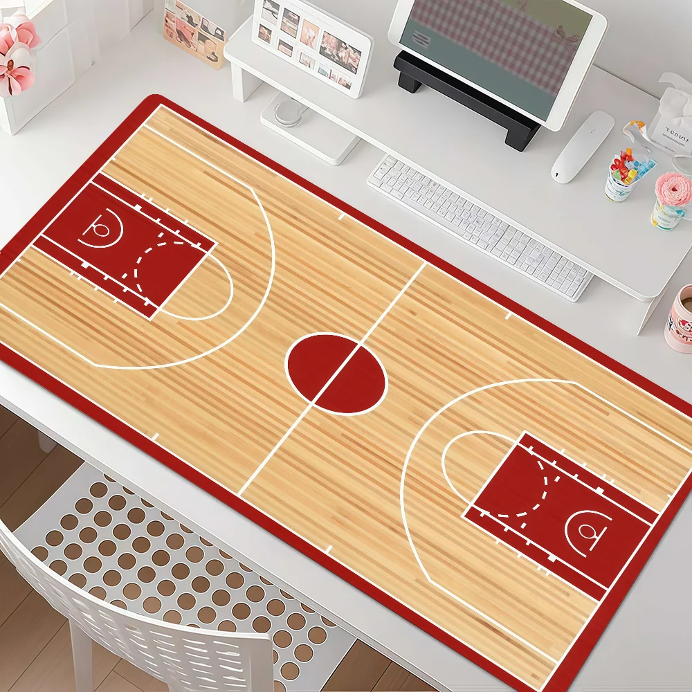 Basketball Court Mouse Pad Anti Slip Rubber Edge Locked Thickened Laptop Gaming Desk Mat