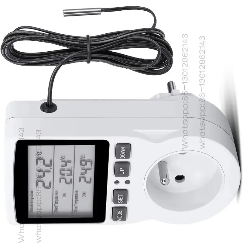 Suitable for 16A Digital Timer Socket With Temperature Controller FR/EU/US/AU/UK Thermostat Socket Heating and Cooling Temperat