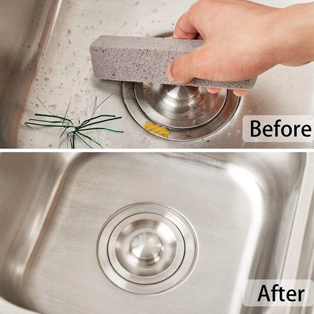 2x Floating Stone Cleaning Rod Pumice Stick Scouring Pad Cleaner Stain Removal For Home Toilet Bowl Cleaning Stick