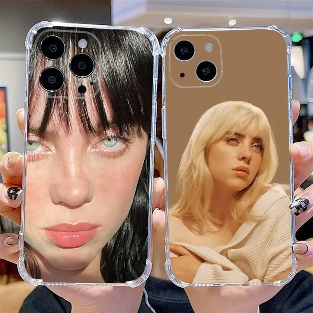 

Happier Than Ever B-Billies Phone Case For iPhone 16,15,14,13,12,11 Pro,Max,Plus,X,XS,XR,SE,Mini Transparent Silicone Soft