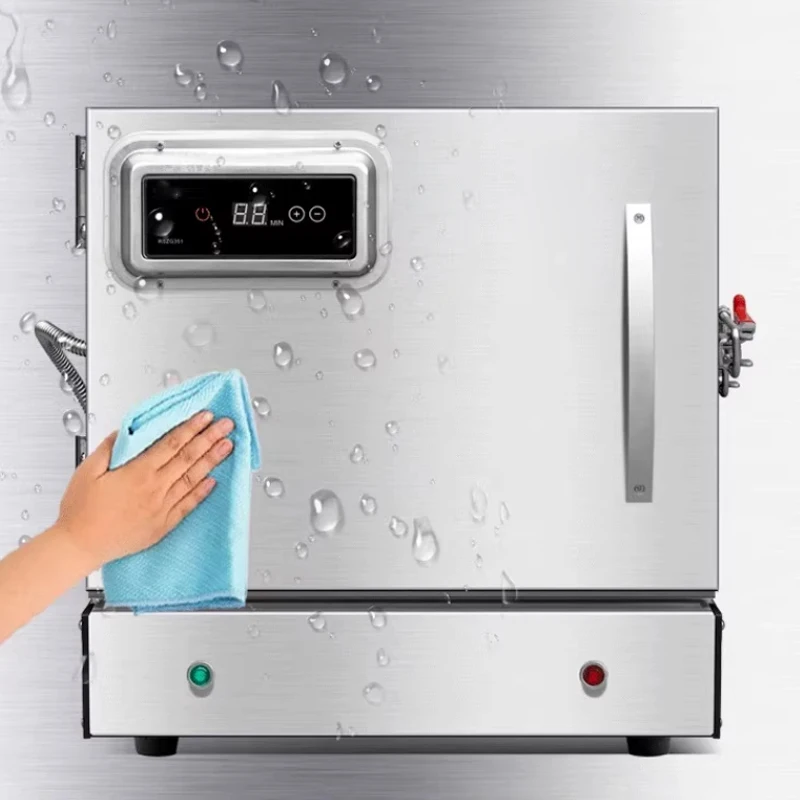 Panela a vapor elétrica de aço inoxidável, comercial, com 2/3 camadas, com temporizador, para cozinha, para cozinhar carne a vapor.