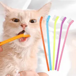 Dog Toothbrush Teeth Cleaning Bad Breath Care Nontoxic Tooth Brush Tool Dog Cat Cleaning Supplies Pets Accessories