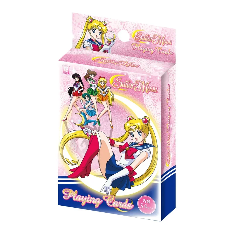 Sailor Moon Magic Playing Cards Nostalgic Series 25th Anniversary Limited Commemorative Waterproof PVC Flash Card Kids Toy Gifts