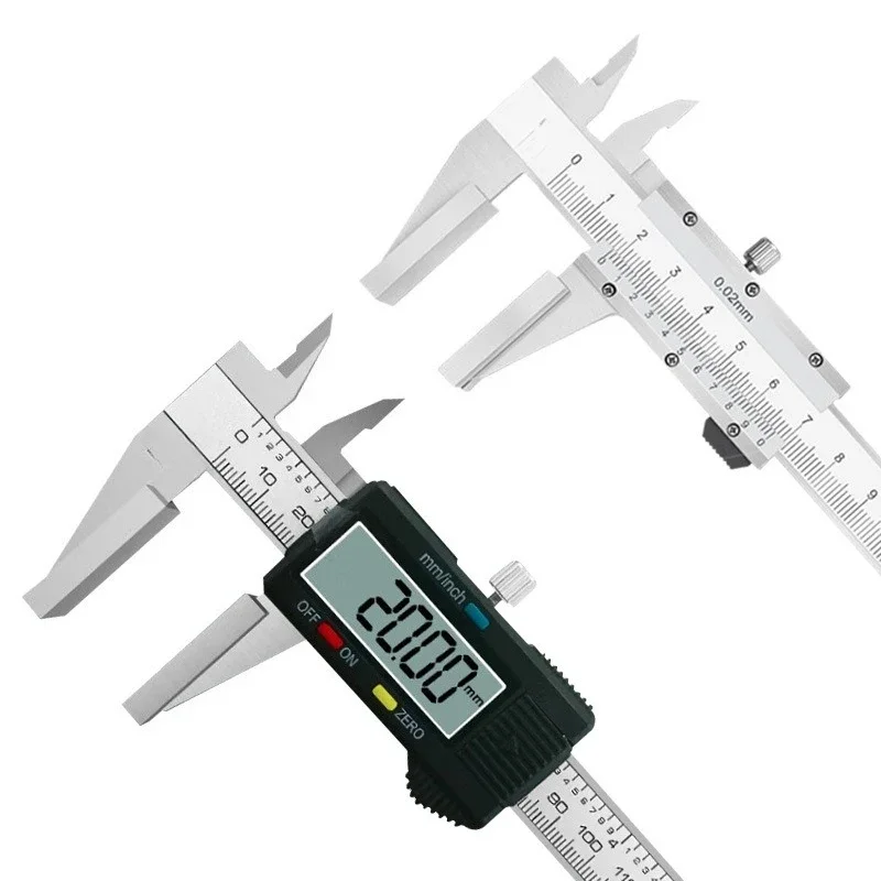 

Mountain width measuring surface digital vernier caliper 0-150-200-300mm wire rope measuring duckbill