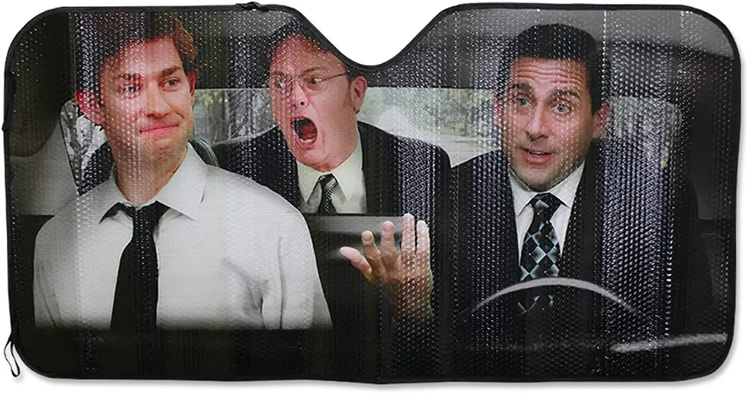 The Office Jim, Michael, and Dwight  Sunshade