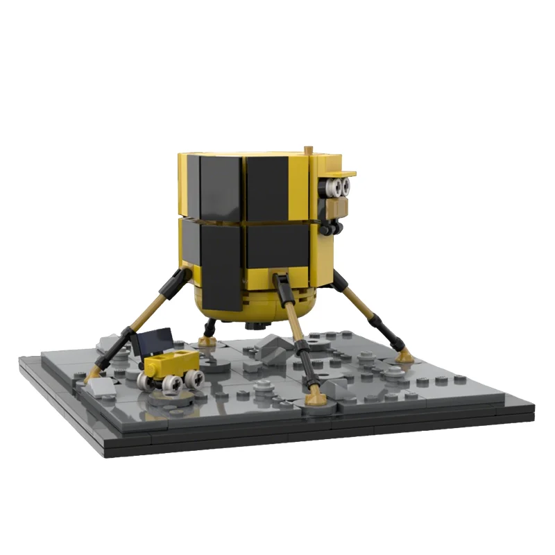 

324pcs MOC Hakuto R Lunar Lander Rashid Tenacious Rovers Space Model Building Blocks Architecture Toys Christmas Gifts Education