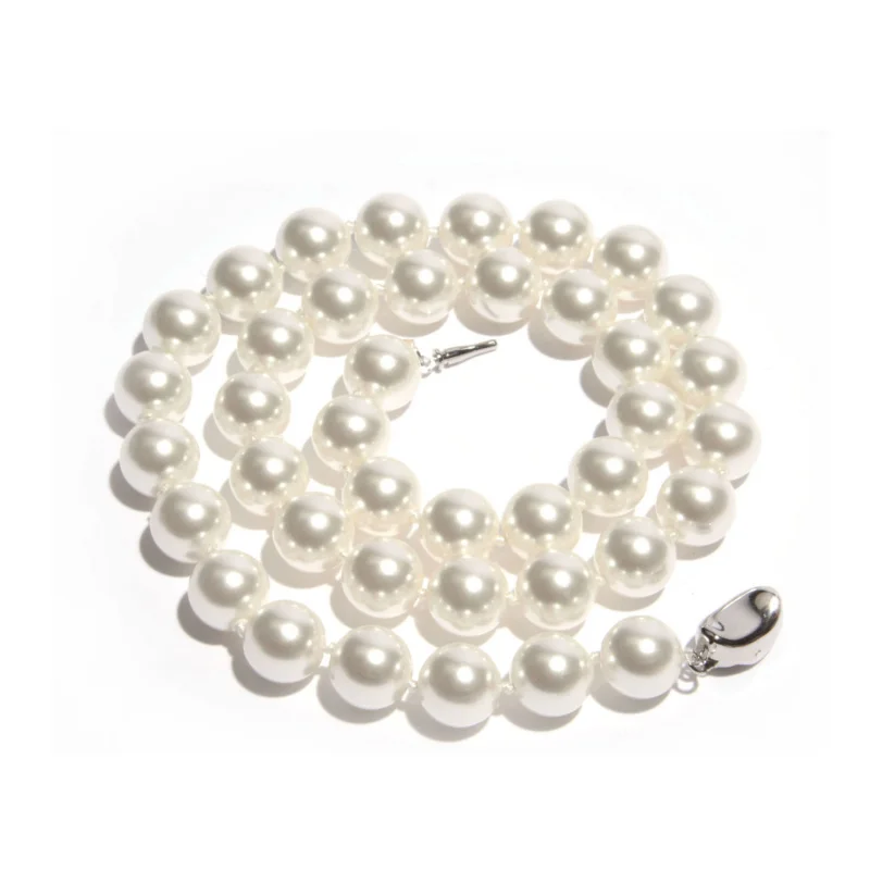 

Charming Purple Pearl Mother-of-Pearl Necklace Elegant Versatile Long Design Thoughtful Gift for Mom or Elderly Birthday Present