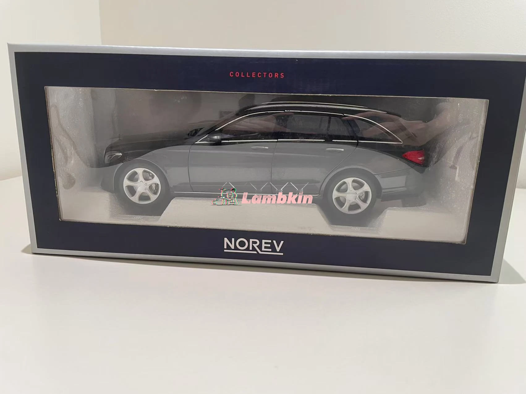 Collectible Classic Norev 1/18 benz-C-Class Estate 2014 Metallic Gray Replica Alloy Openable Car Model Birthday Gift