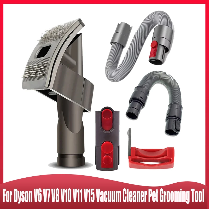For Dyson V6 V7 V8 V10 V11 V15 Vacuum Cleaner Pet Grooming Tool, Pet Dog Brush Hose Adapter Switch Buckle Replacement Parts