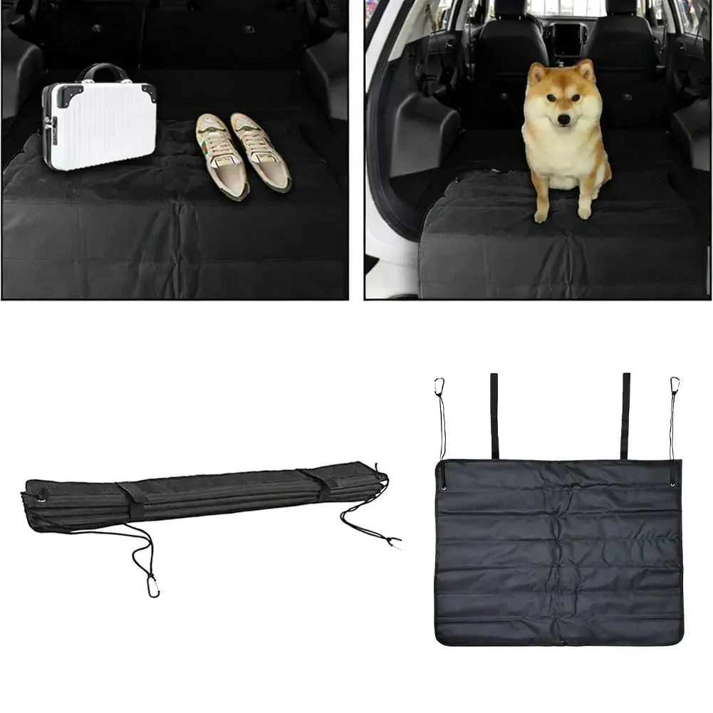For Sedans For Trucks Pet Cargo Cover Foldable Pet Mat For Pet Travel PVC Backing Pearl Cotton Padding Easy Installation