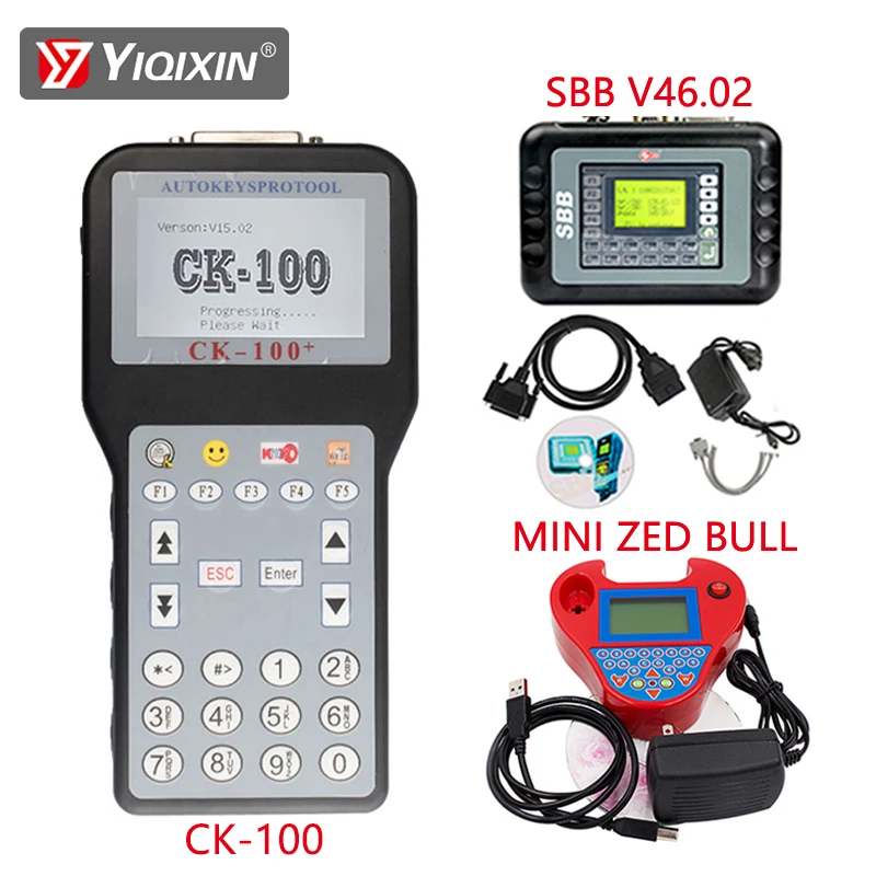 OBD Programming CK100 V99.99 SBB 46.02 V48.99 V48.88 MINI Zed Bull Key Programmer SBB Car Key Immobilizer Copy Transponder Chip