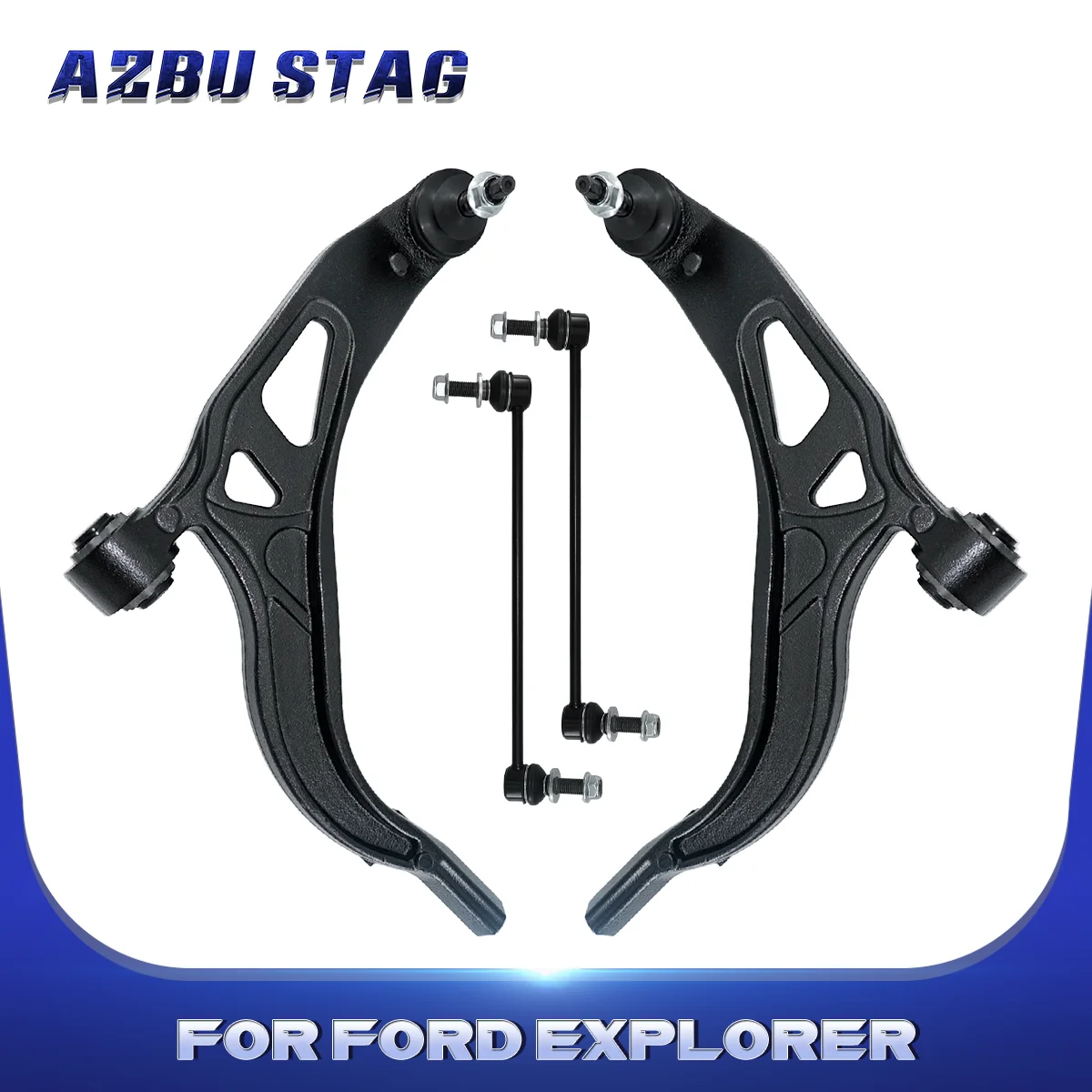 

AzbuStag 4Pcs Front Lower Control Arm Suspension Sway Bar Link for Ford Explorer Police 2011 2012 2013 2014 2015 2016 2017 2018