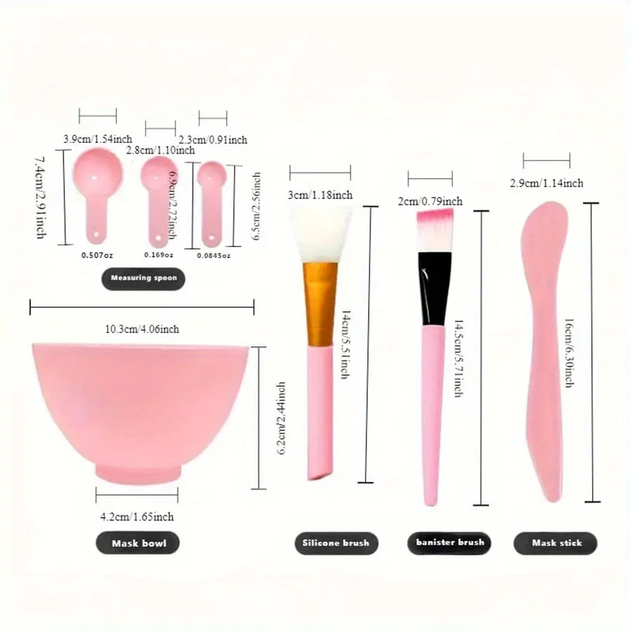7 قطع/مجموعة أدوات خلط قناع الوجه DIY - قناع ملعقة قناع الوجه - أدوات تطبيق الأقنعة ومنتجات العناية بالبشرة #4