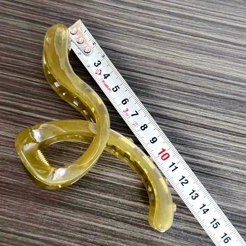 14 سنتيمتر مشبك شعر كبير ل مخلب شعر سميك كراب بنات مجعد شفاف القهوة دبوس الشعر المشابك النساء الكورية ذيل حصان اكسسوارات