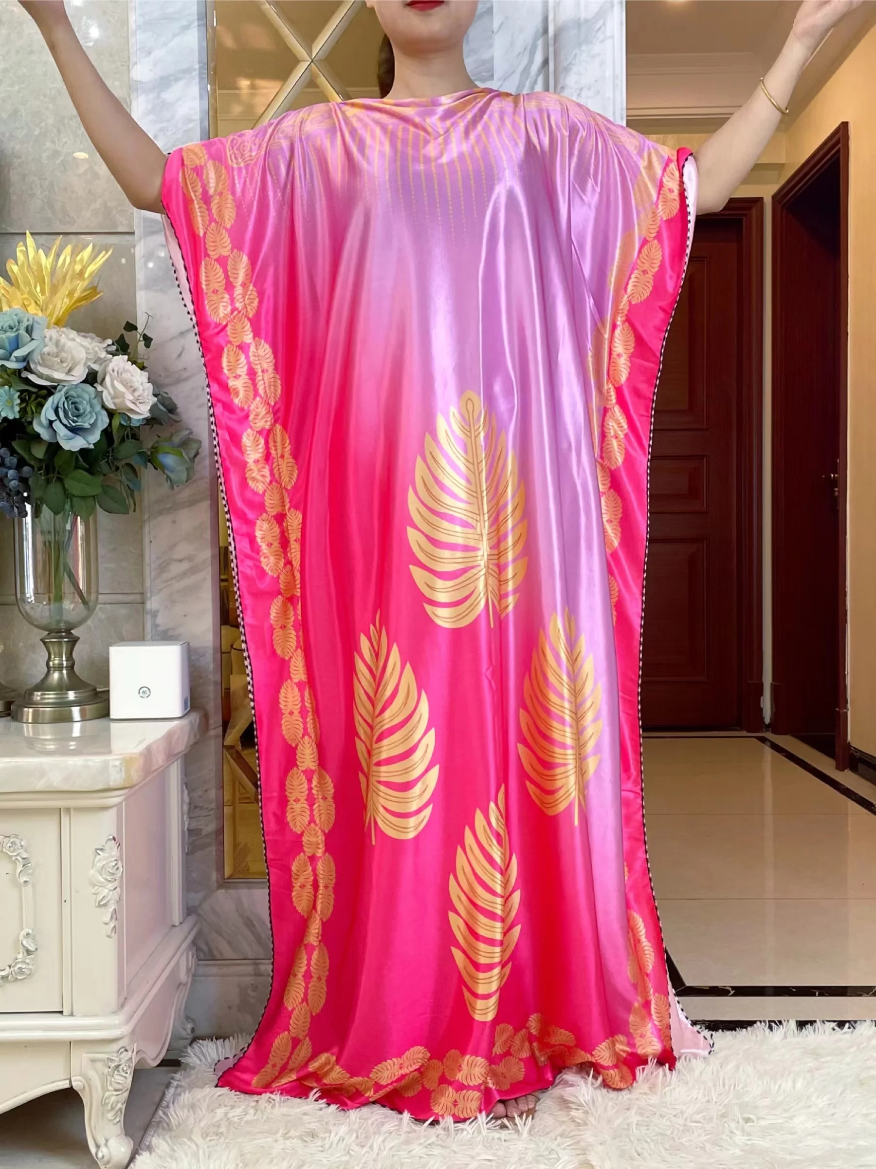 2023African Abaya For Women Kaftan Islamic Summer Clothing Wth Scarf African Printed Fabric Dress  Mubarak Dubai Femme Luxury