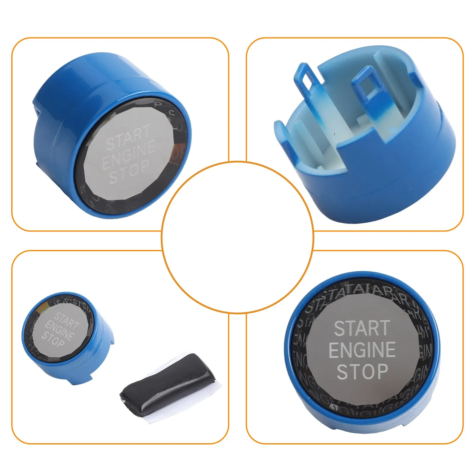 For BMW Compatible Start Stop Switch Button Cover with For Crystal Finish for F20 F21 F30 F31 F10 F11 G30 G11 G12