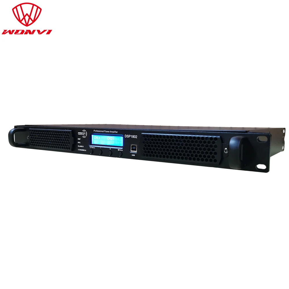 Products subject to negotiationDSP1802 2 Channel 1800W High Power Class D Professional Sound Equipment Amplifier