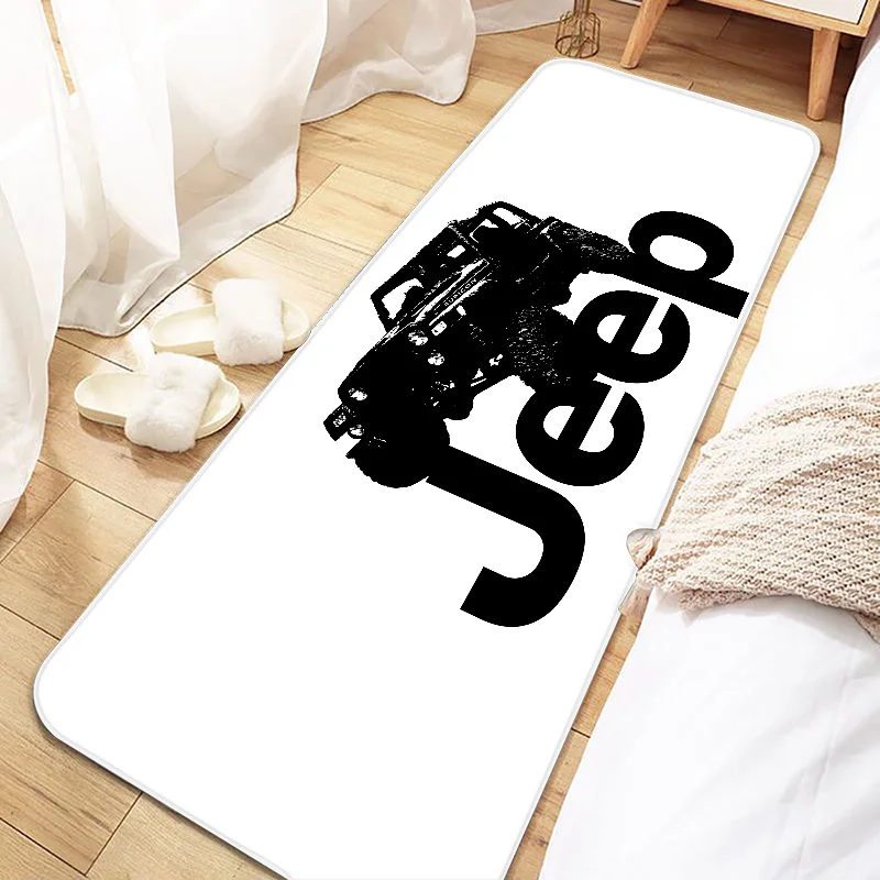 Luxury car brand Jeep Entrance Non-slip Doormat Washable Kitchen Carpet Living Room Hallway Rugs Bathroom Bath Door Mats