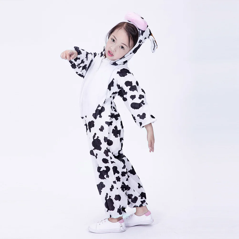 

Animal Costume For Cow Dress-Up Outfit Soft Comfortable Easy Wear Washable Design For Birthday Party Stage