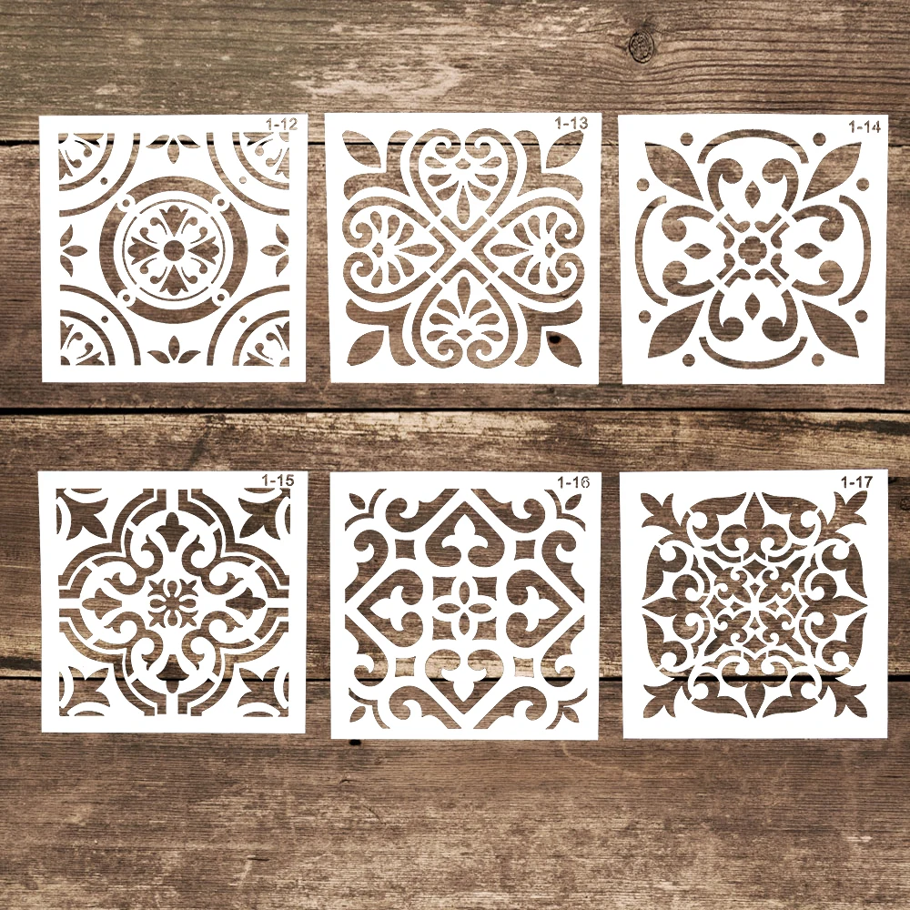 15 cm DIY Craft nakładanie warstw tło wzornik do malowania ścian Scrapbooking tłoczenie Album dekoracyjne tłoczenie kartki papierowe