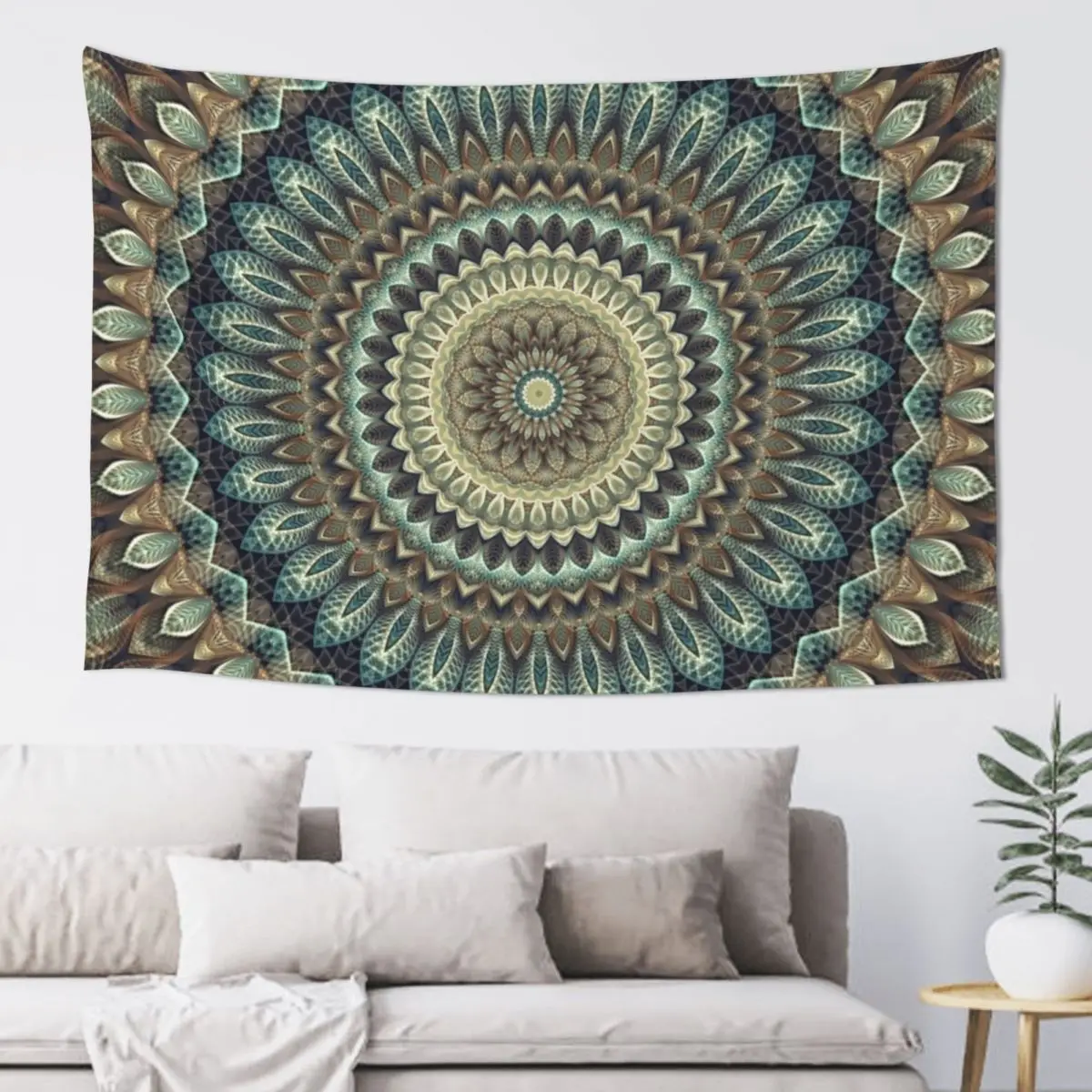 

Flower Of Life Mandala (Boho Soul) Tapestry Decor For Room Wall Mural Carpet Wall Wall Hanging Decor Tapestry