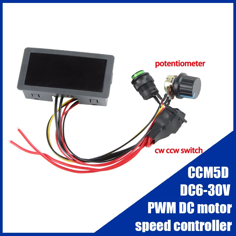 CCM5D PLC Digital Display PWM DC Motor Gouverneur 6V12V24V30V Motor Speed Controller Vorwärts Rückwärts Schalter Stufenlose Geschwindigkeit Ändern